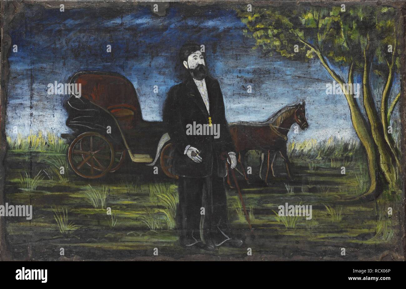 Il ricco commerciante. Museo: Collezione privata. Autore: U Pirosmani, Niko. Foto Stock
