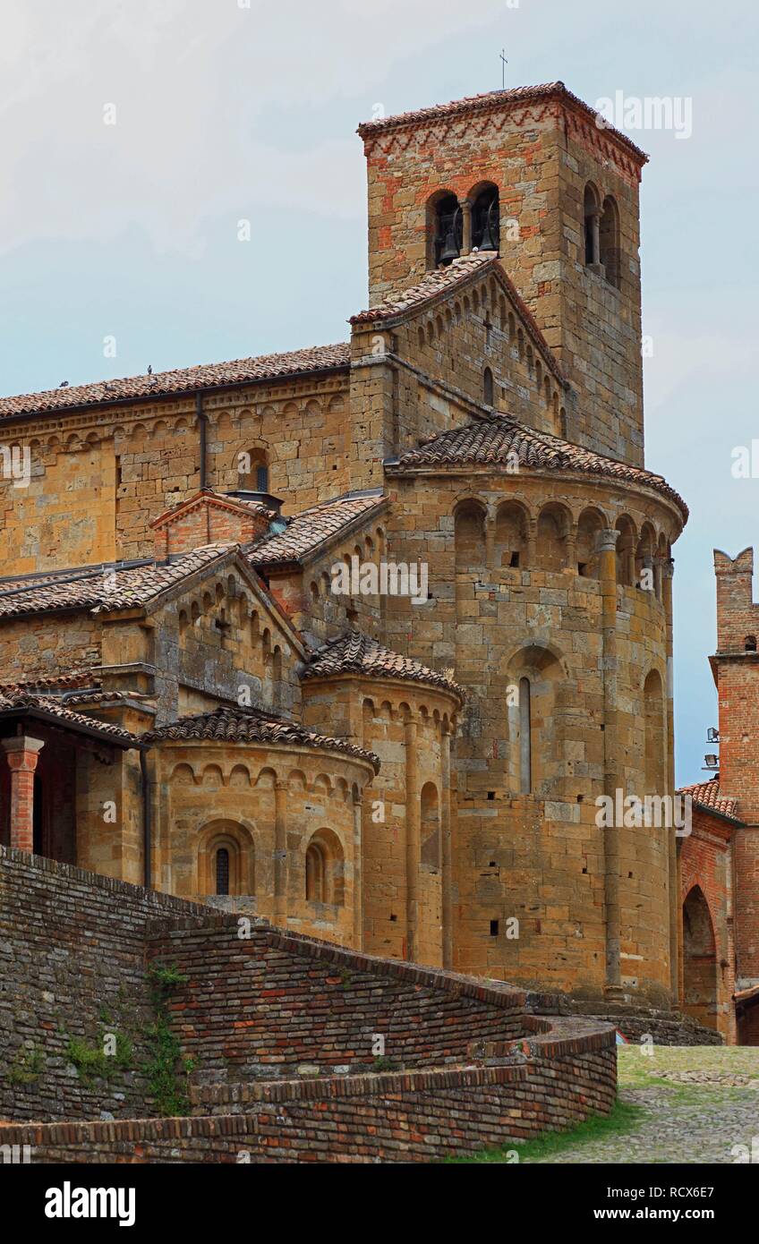 Chiesa di Santa Maria in Castell'Arquato, Emilia Romagna, Italia, Europa Foto Stock
