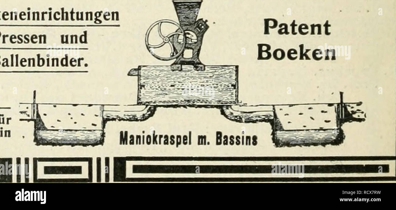 . Der Tropenpflanzer; zeitschrift fr tropische landwirtschaft. Piante tropicali; raccolti tropicali. Ballenbinder. Langjährige Erfahrung In warmen Ländern. - Sorgfältige Ausführung. - Materiale Bestes. - Kosten Voranschläge für landwirtschaftliche Unternehmungen in den Tropen RSU. RSU.. Verantwortlich für den wissenschaftlichen Teil des ^Tropenpflanzer" PROF. Il dott. O. Warburg, Berlino. Verantwortlich für den Inseratenteil Paul Fuchs, Generalsekretär des Kolonial-Wirtschaftl. Komitees, Berlino. Verlag und Eigentum des Komitees Kolonial-Wirtschaftlichen, Berlino, Unter den Linden 43. Gedruckt und in V Foto Stock