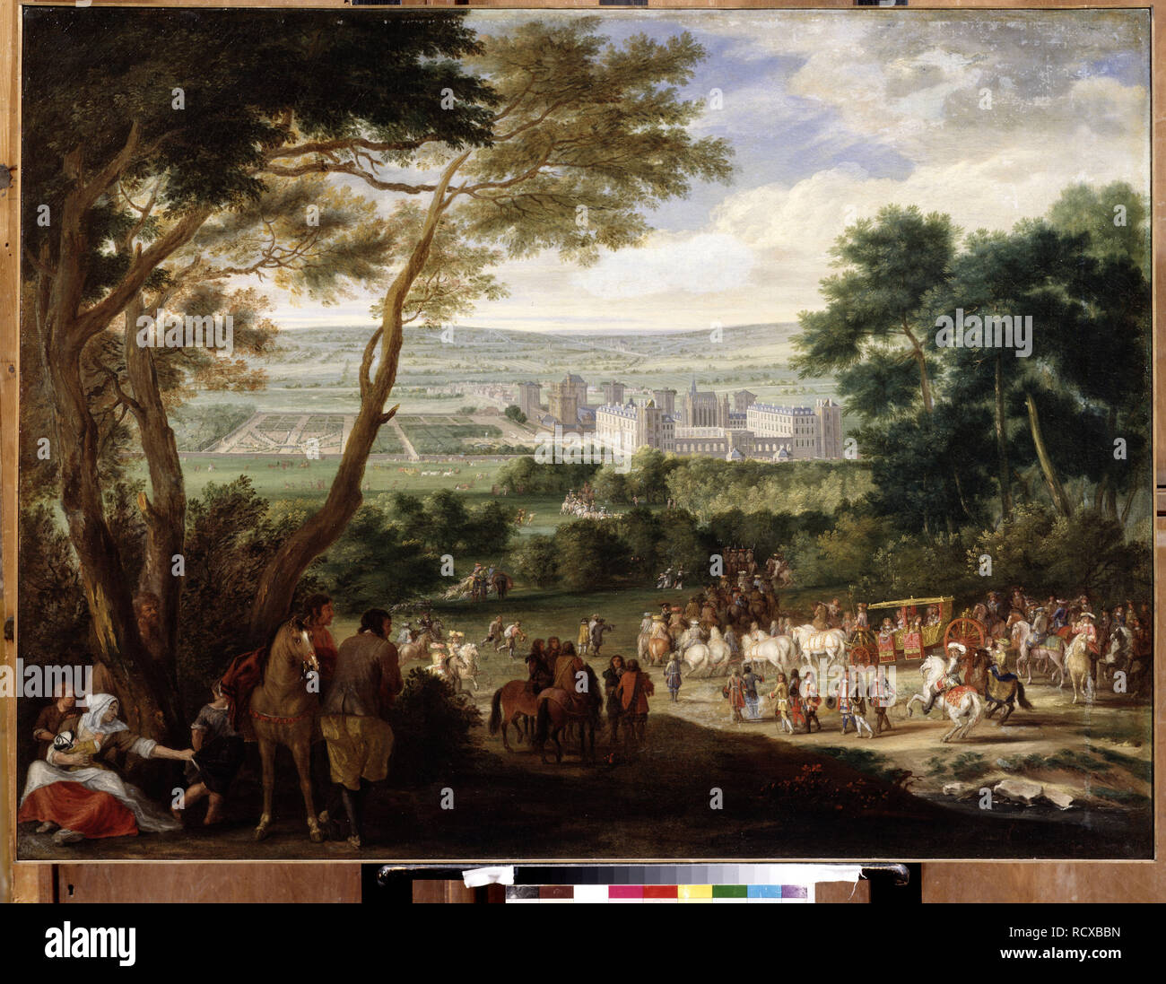 L'arrivo del re Louis XIV di Vincennes. Museo: Stato A. Museo di Belle Arti Puskin di Mosca. Autore: maestro francese. Foto Stock
