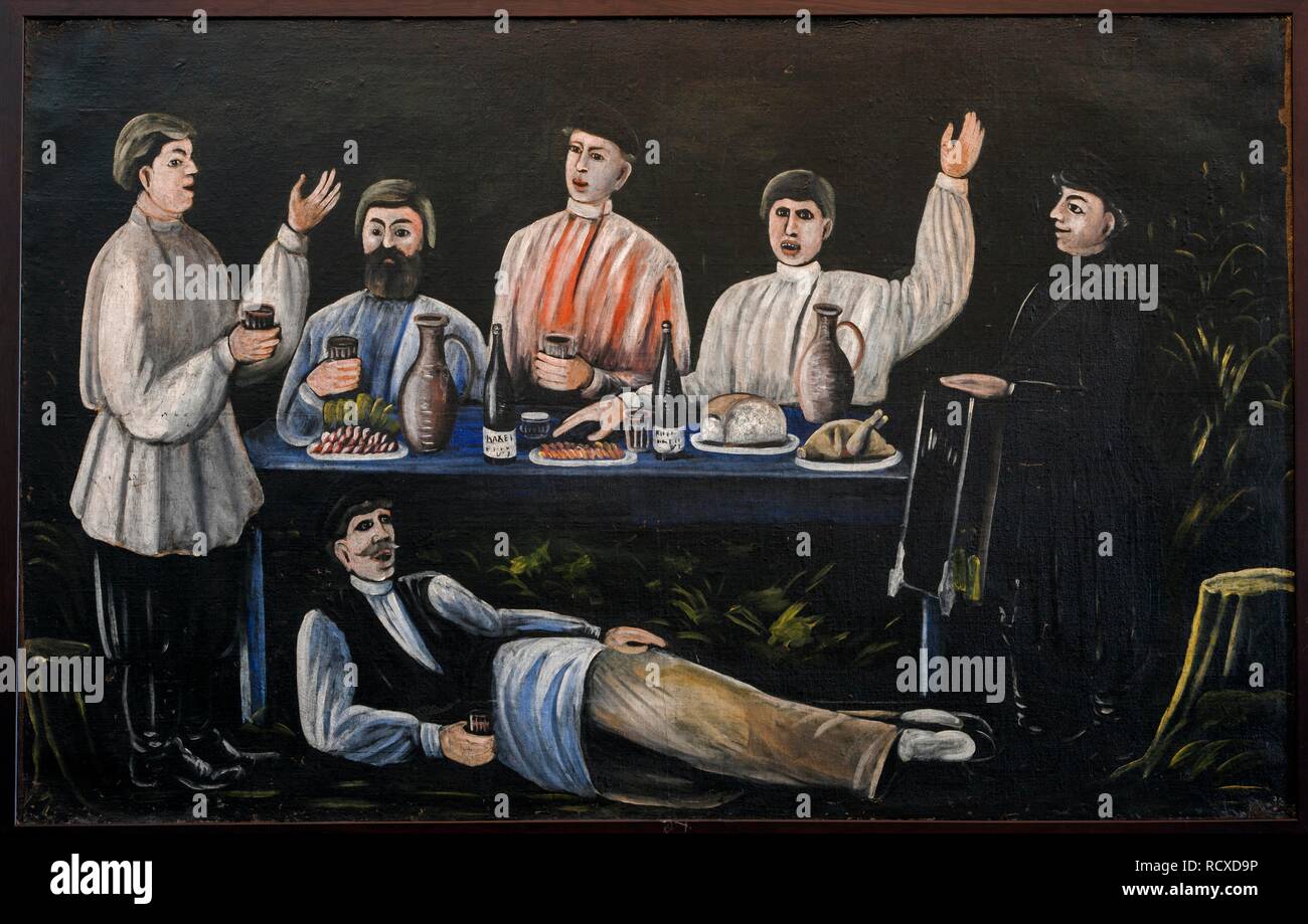 Festa della Molokans. Museo: Niko Pirosmanashvili Museum, Mirzaani. Autore: U Pirosmani, Niko. Foto Stock