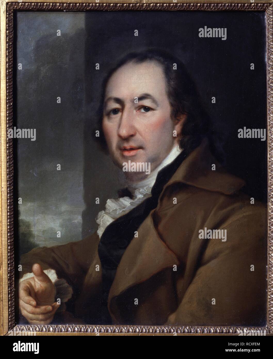 Ritratto dello scrittore di Nikolay I. Novikov (1744-1818). Museo: Membro Galleria Tretyakov di Mosca. Autore: Levitsky, Dmitri Grigorievich. Foto Stock