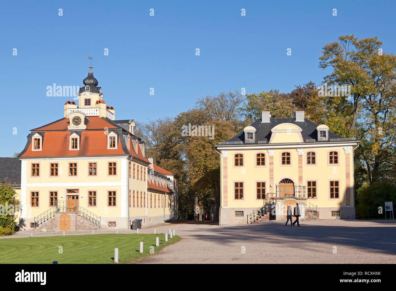 Costruzioni immobiliari, Schloss Belvedere Castle, Weimar, Turingia, PublicGround Foto Stock