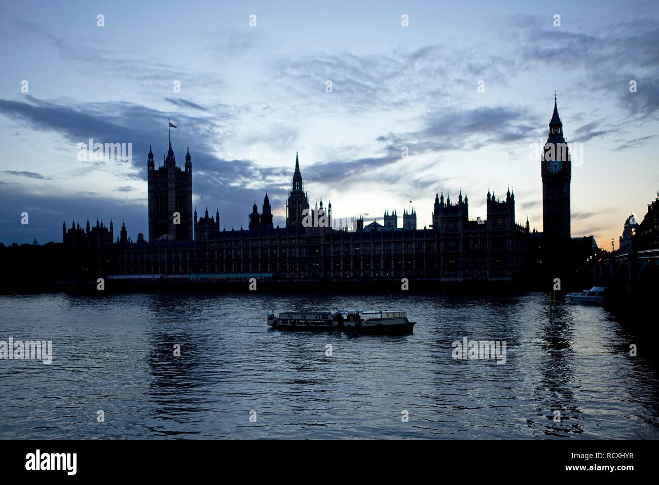 La Casa del Parlamento e dal Big Ben di Londra, Inghilterra, Regno Unito, Europa Foto Stock