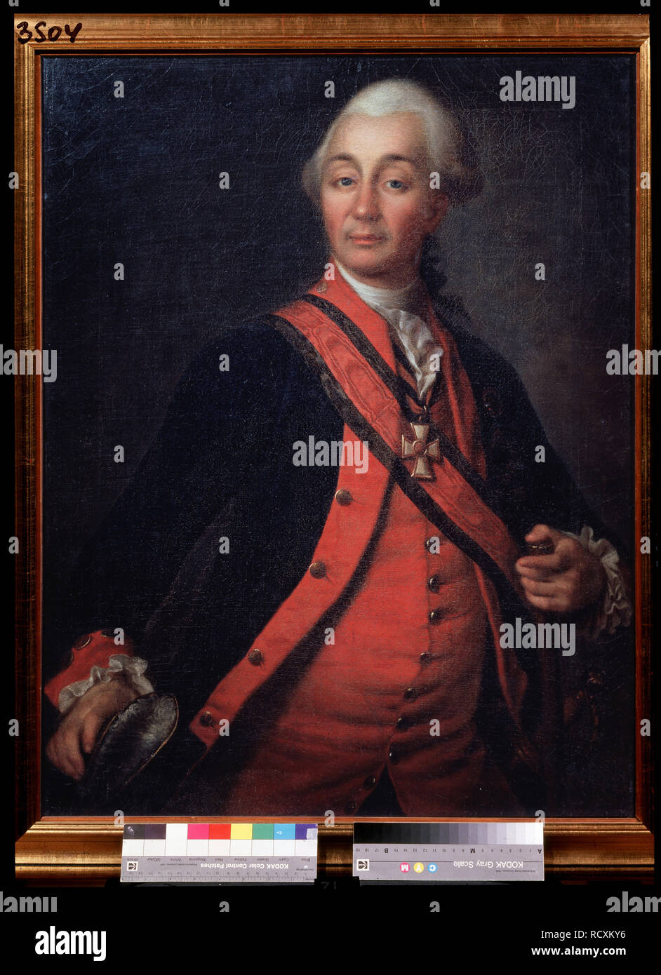 Ritratto del feldmaresciallo principe generalissimo Alexander Suvorov (1729-1800). Museo: Membro V. Tropinin-Museum, Mosca. Autore: Levitsky, Dmitri Grigorievich. Foto Stock