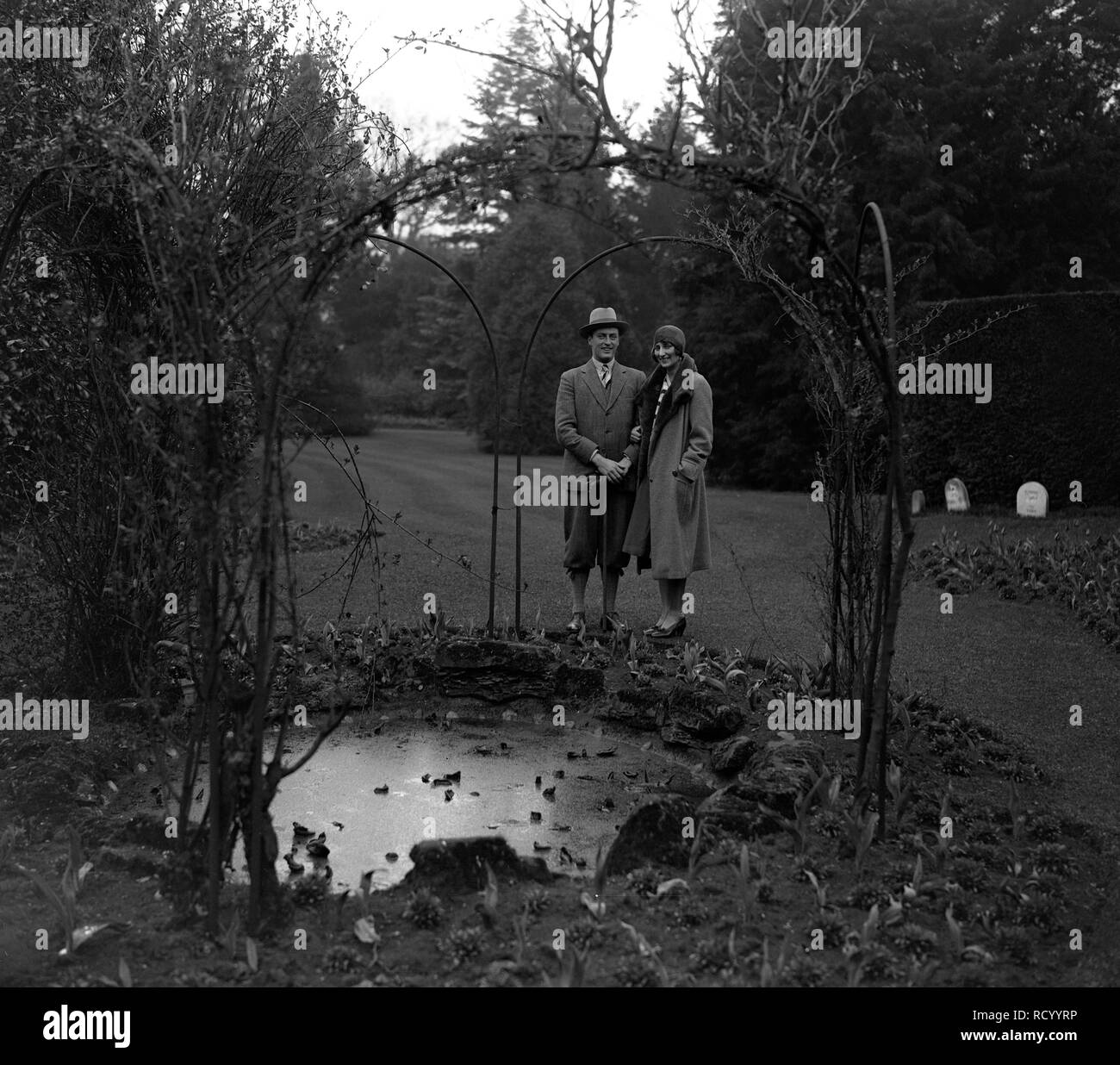 Il principe Olaf e la sua sposa, la principessa Marta, a casa di Appleton. Foto Stock