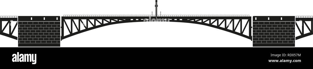 Vettore ponte oscillante Illustrazione Vettoriale