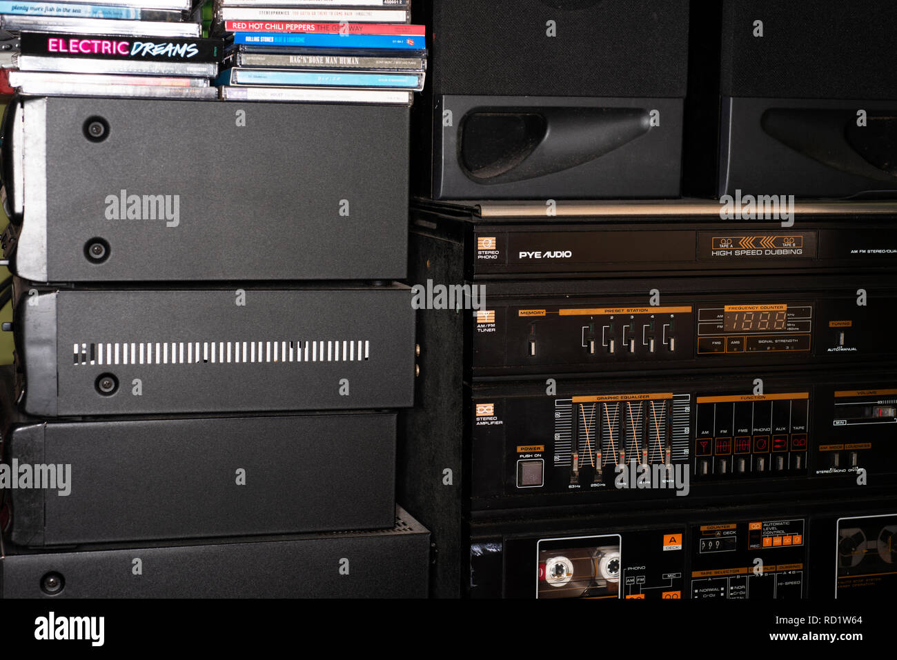 Deck a cassetta Foto Stock