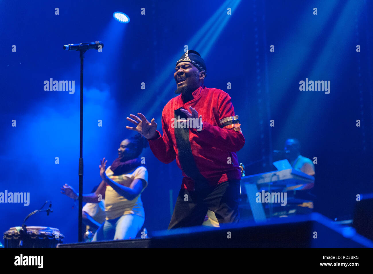 Jimmy Cliff sul palcoscenico il barbuto teoria festival 2018 Foto Stock