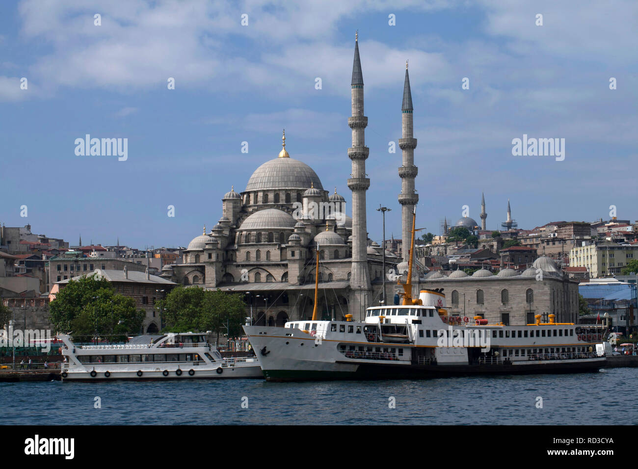 La nuova moschea, Istanbul, Turchia Foto Stock