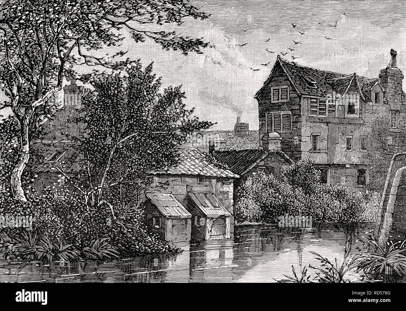 Il Bonnington, Edimburgo, Scozia, XIX secolo Foto Stock