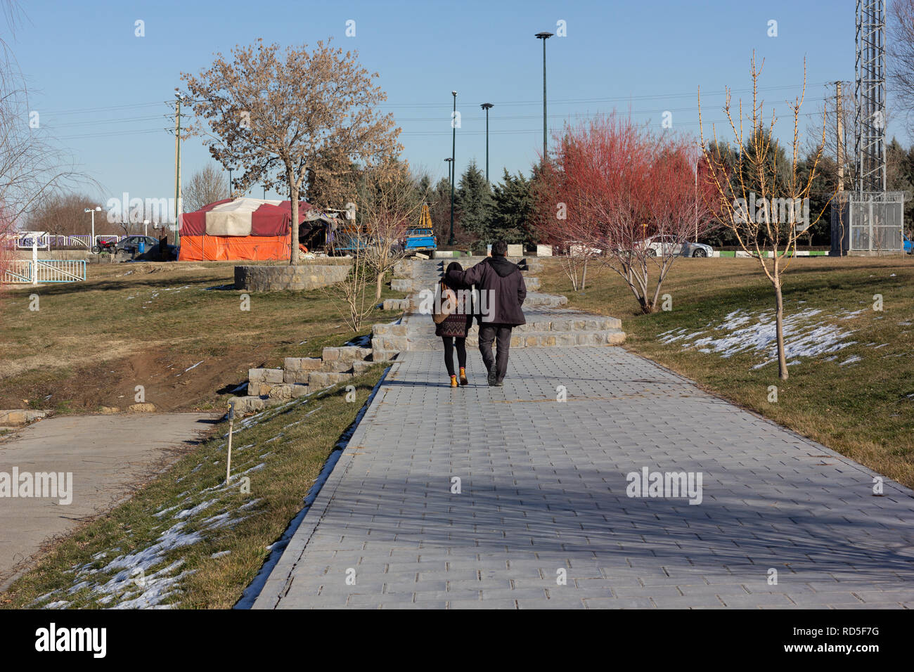 Nel parco Saheli, Shahr chay, West Azerbaijan provincia, Urmia, Iran Foto Stock