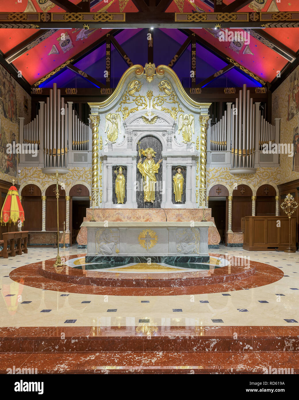 Interno della Basilica Cattedrale di Sant'Agostino sul luogo della Cattedrale di Sant'Agostino, Florida Foto Stock