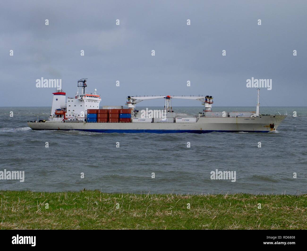 Almeda Star IMO 8816156, porto di Rotterdam 09-Apr-2005. Foto Stock