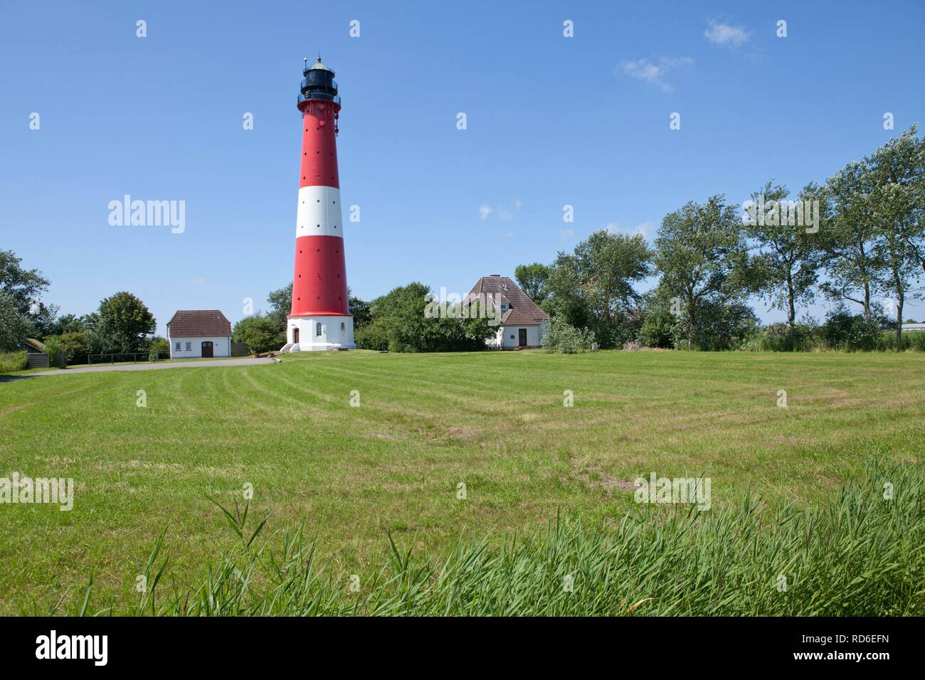 Faro, Pellworm, Nord Friesland, Schleswig-Holstein, PublicGround Foto Stock