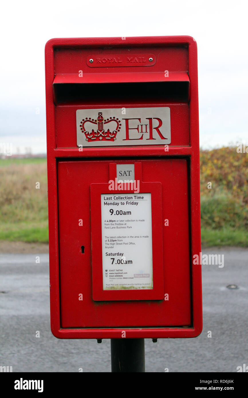 Royal Mail mailbox, Brighton Inghilterra Foto Stock