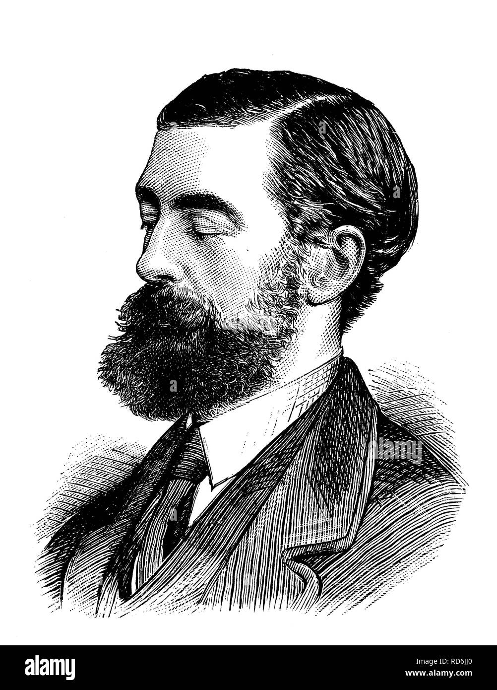 Il barone Reay, House of Lords, Inghilterra, storico illustrazione, 1884 Foto Stock