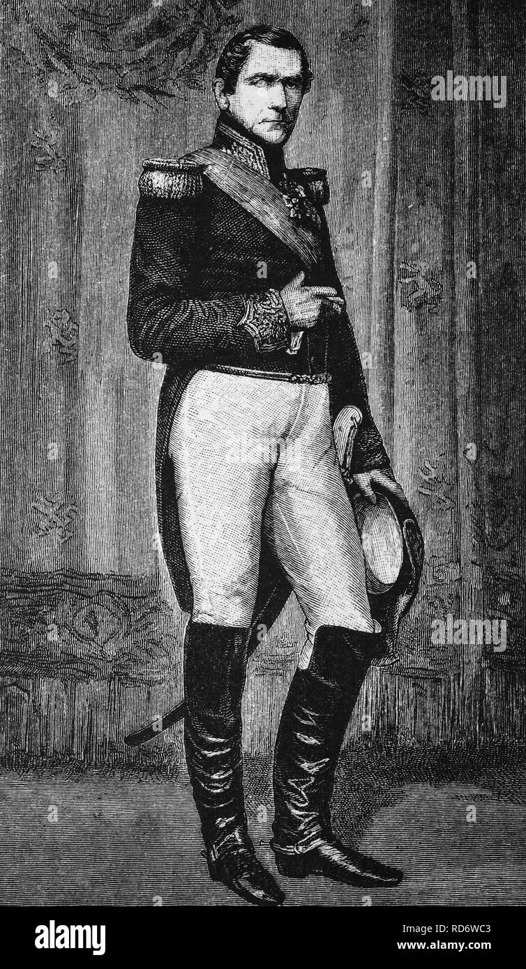 Leopoldo I, George Frederick Cristiana di Austria, Belgio, 1790 - 1865, principe di Sassonia Coburgo - Gotha-Saalfeld e primo re del Belgio Foto Stock