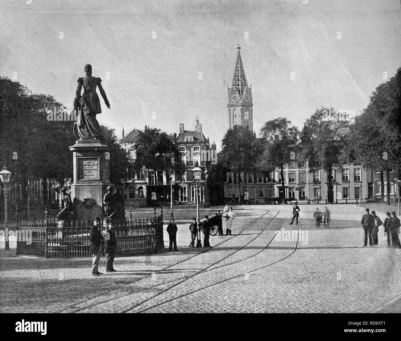 Autotype precoce del Palais Vyversberg a L'Aia, Olanda, Olanda, 1880 Foto Stock