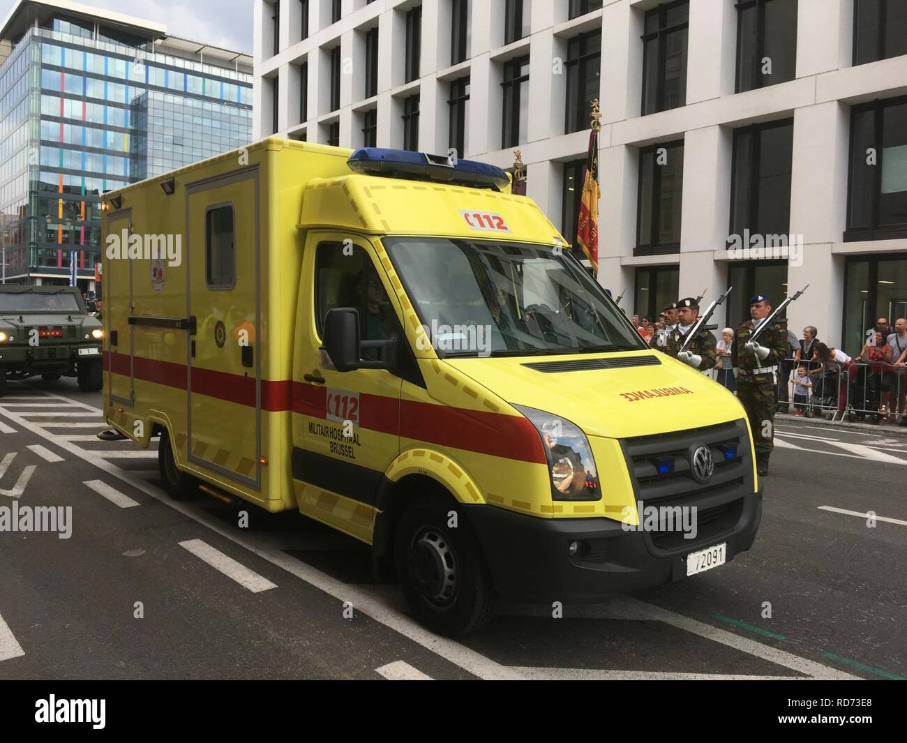 Ambulanza MHKA Nationaal Defilé 2018. Foto Stock