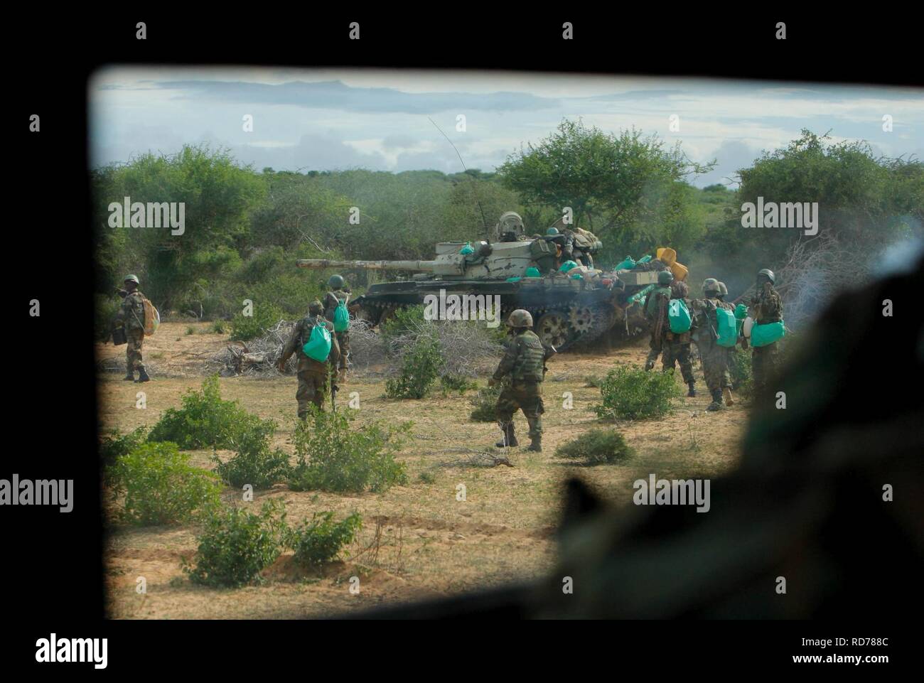 AMISOM & nazionali somale operazione dell esercito per catturare Corridoio di Afgoye giorno 2 21 (7300584526). Foto Stock