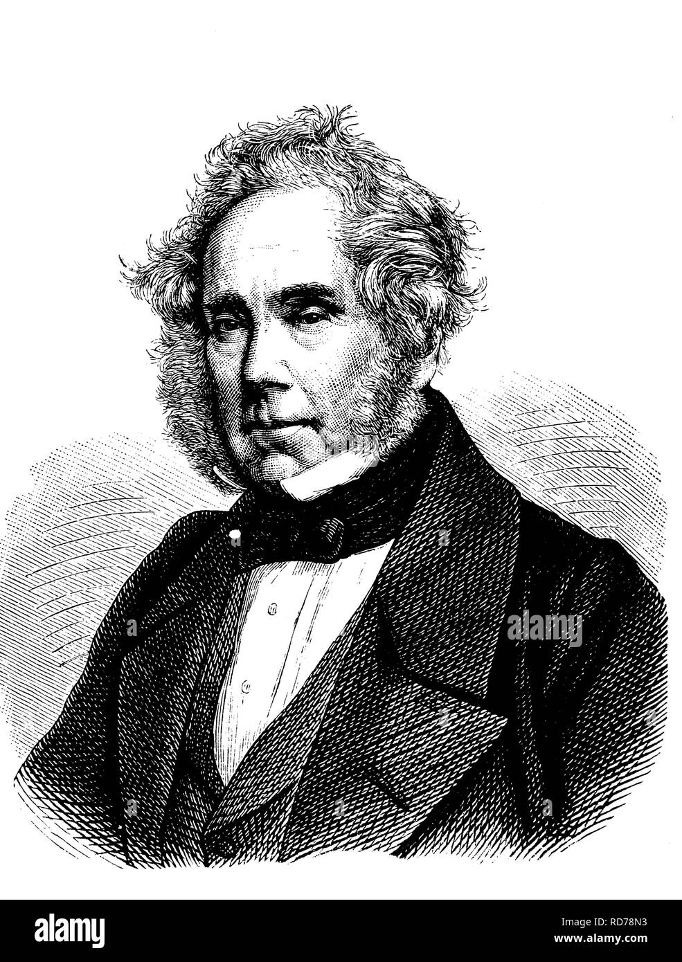 Henry John Temple, terzo Visconte a Palmerston, 1784 - 1865, il Primo ministro britannico, storico xilografia, circa 1880 Foto Stock
