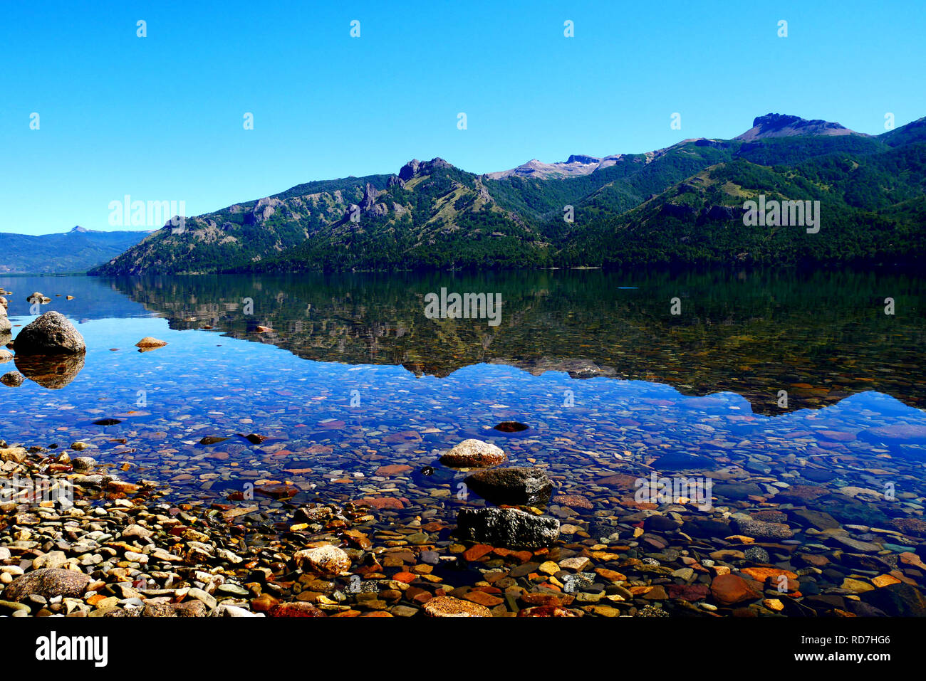 Lago Lago Meliquina Patagonia Argentina Foto Stock