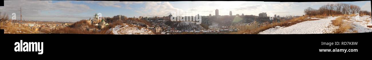 Discesa Andriyivskyy panorama. Foto Stock