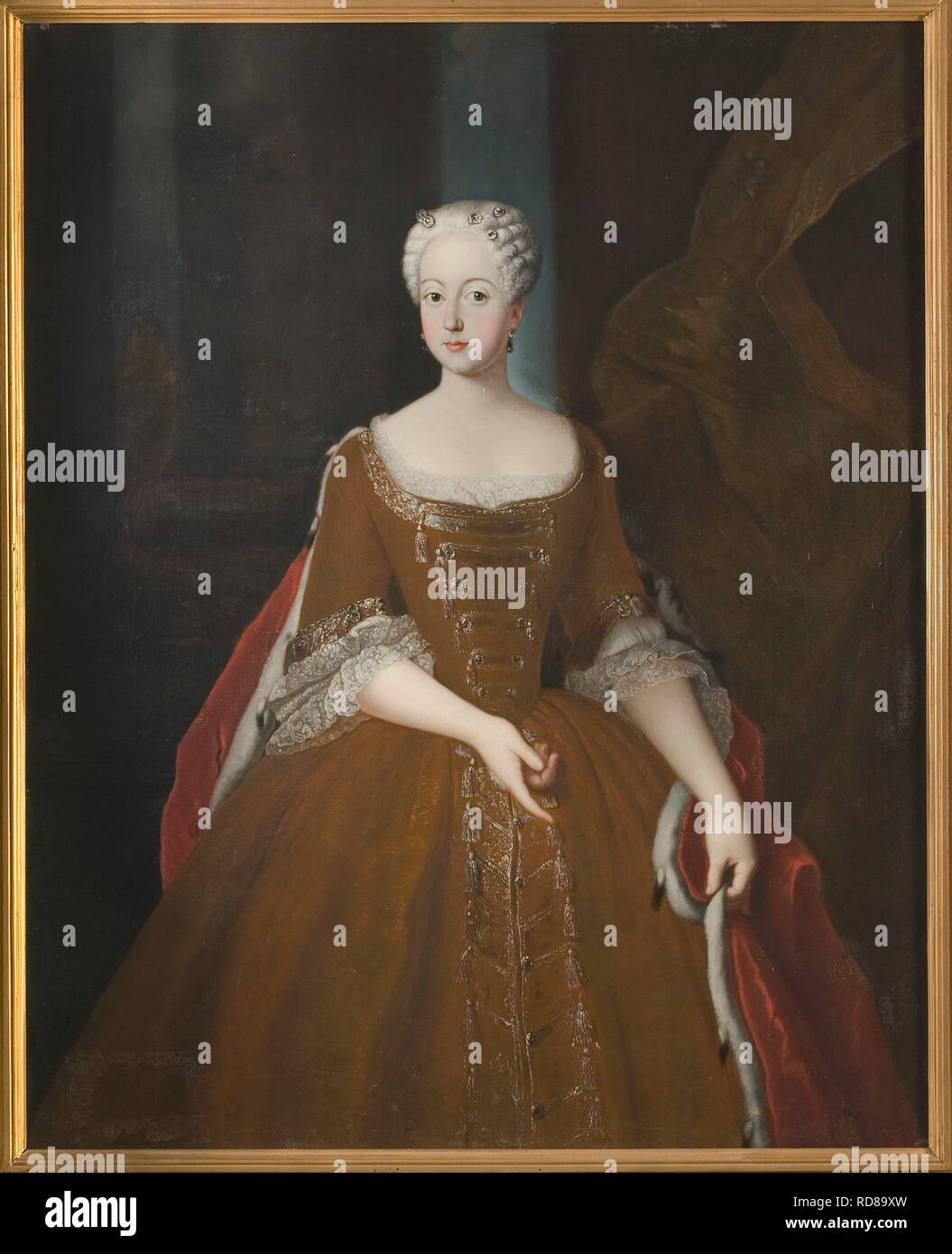 Ritratto della Principessa Friederike Luise di Prussia (1714-1784), Margravine di Brandenburg-Ansbach. Museo: Nationalmuseum di Stoccolma. Autore: anonimo. Foto Stock