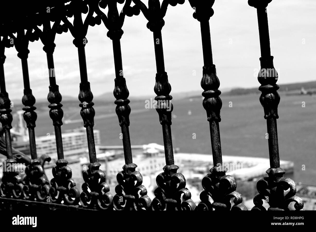 Recinzione metallica - Old Quebec Foto Stock