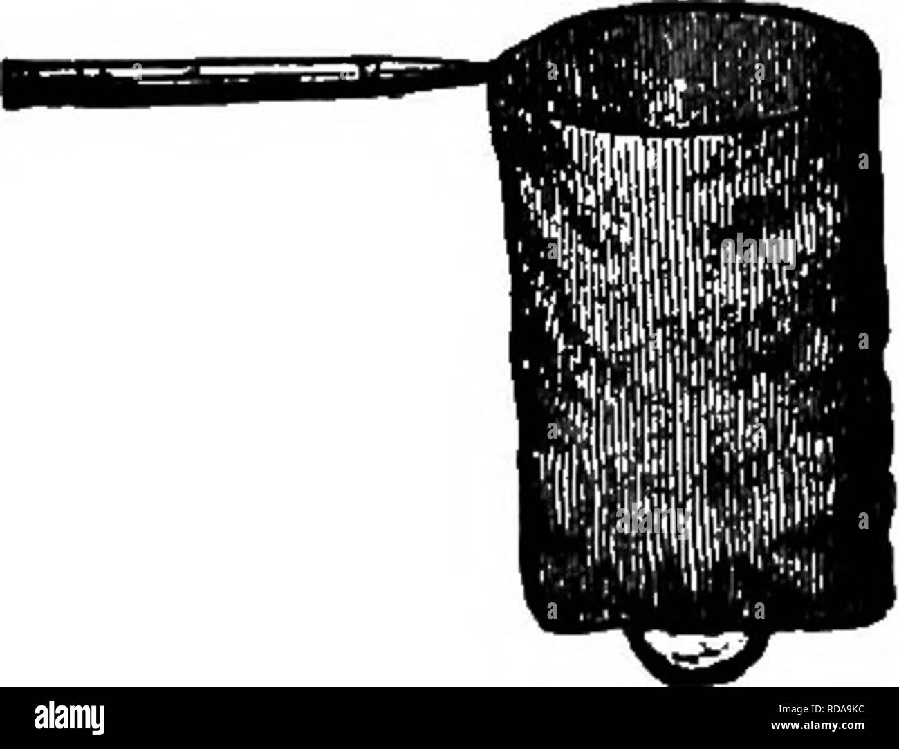 . Langstroth sull'alveare &AMP; miele delle api. Le api. PEIMAEY sciame. 223 essere tagliato con potatura sharp-cesoia, senza urti il sciame o danneggiare il valore dell'albero, essi possono essere gentilmente portato su di esso per il trasferimento foglio, davanti alla loro nuova casa. Se sembrano a tutti i riluttanti ad entrare, scoop delicatamente fino a pochi di essi con un cucchiaio grande o un ramoscello verdeggiante, o anche con le dita (72), e li scuote vicino al suo ingresso. Come andare in con fanning ali, eleveranno una peculiare nota che comunica ai loro compagni la lieta notizia che hanno trovato una casa e in un breve periodo di tempo il w Foto Stock