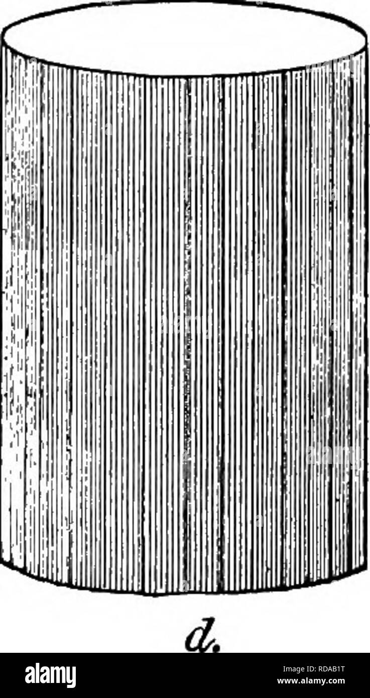 . Pietre preziose, un popolare conto dei loro caratteri, il verificarsi e applicazioni, con un'introduzione alla loro determinazione, per mineralogists, lapidaries, gioiellerie, ecc. Con una appendice su perle e corallo. Pietre preziose, perle, coralli. BERYL 307 piramide del primo ordine, mentre in Fig. e ci sono due piramidi esagonale del primo oi-der, uno del secondo ordine e di una piramide dihexagonal in combinazione con un prisma esagonale e il piano basale. Questi più complicati i cristalli sono più caratteristica di acquamarina. I cristalli sono sia attaccato alla matrice da una estremità, in Foto Stock