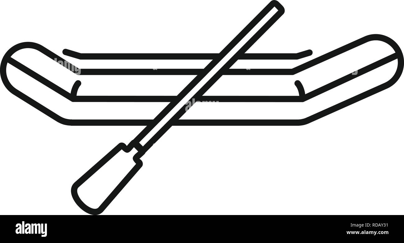 Gomma laterale icona imbarcazione. Profilo in gomma laterale barca icona vettoriali per il web design isolato su sfondo bianco Illustrazione Vettoriale