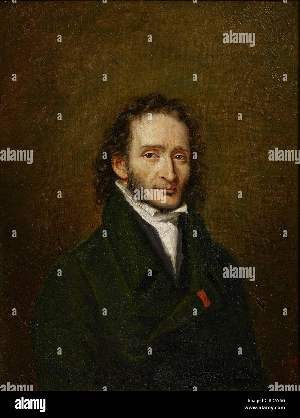 Ritratto di Niccolò Paganini (1782-1840). Museo: Philharmonie de Paris. Autore: anonimo. Foto Stock