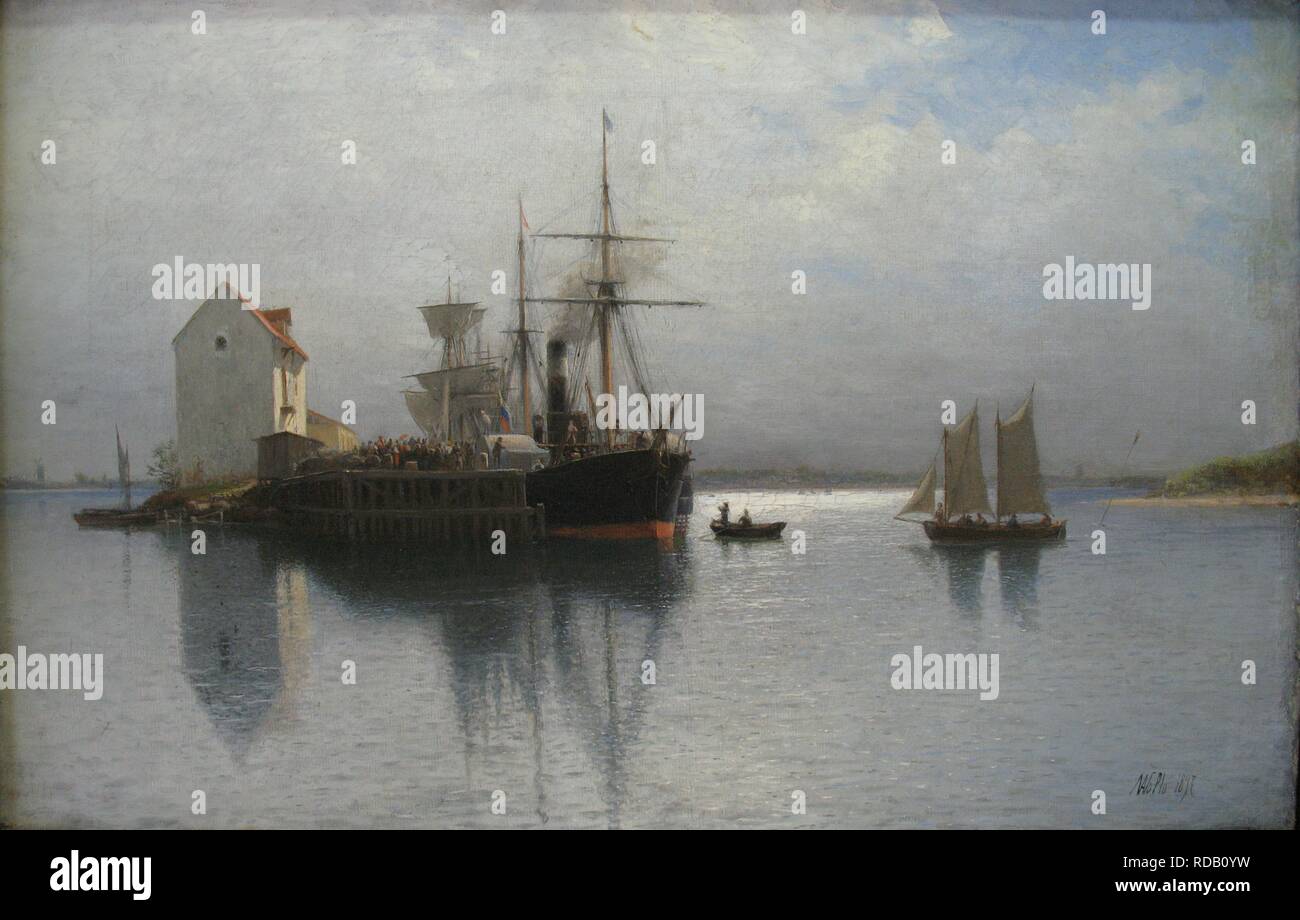 Seascape. Museo: Stato Art Museum, Yekaterinburg. Autore: Lagorio, Lev Felixovich. Foto Stock