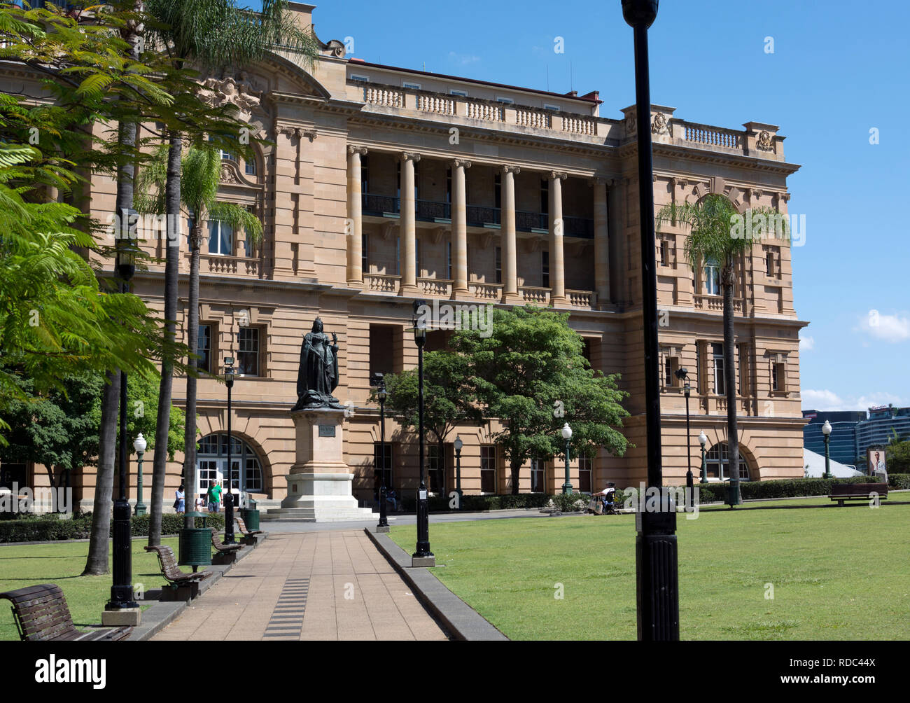 Queens Gardens e Land Administration Building, Brisbane, Queensland, Australia Foto Stock