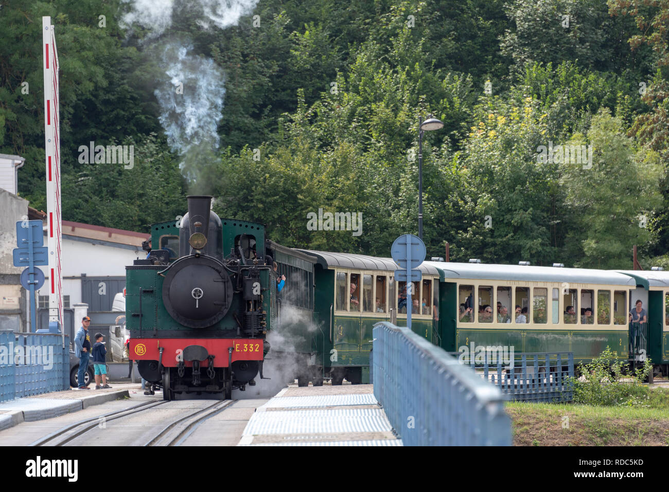 Il chemin de fer o treno a vapore di Baie de la Somme Foto Stock