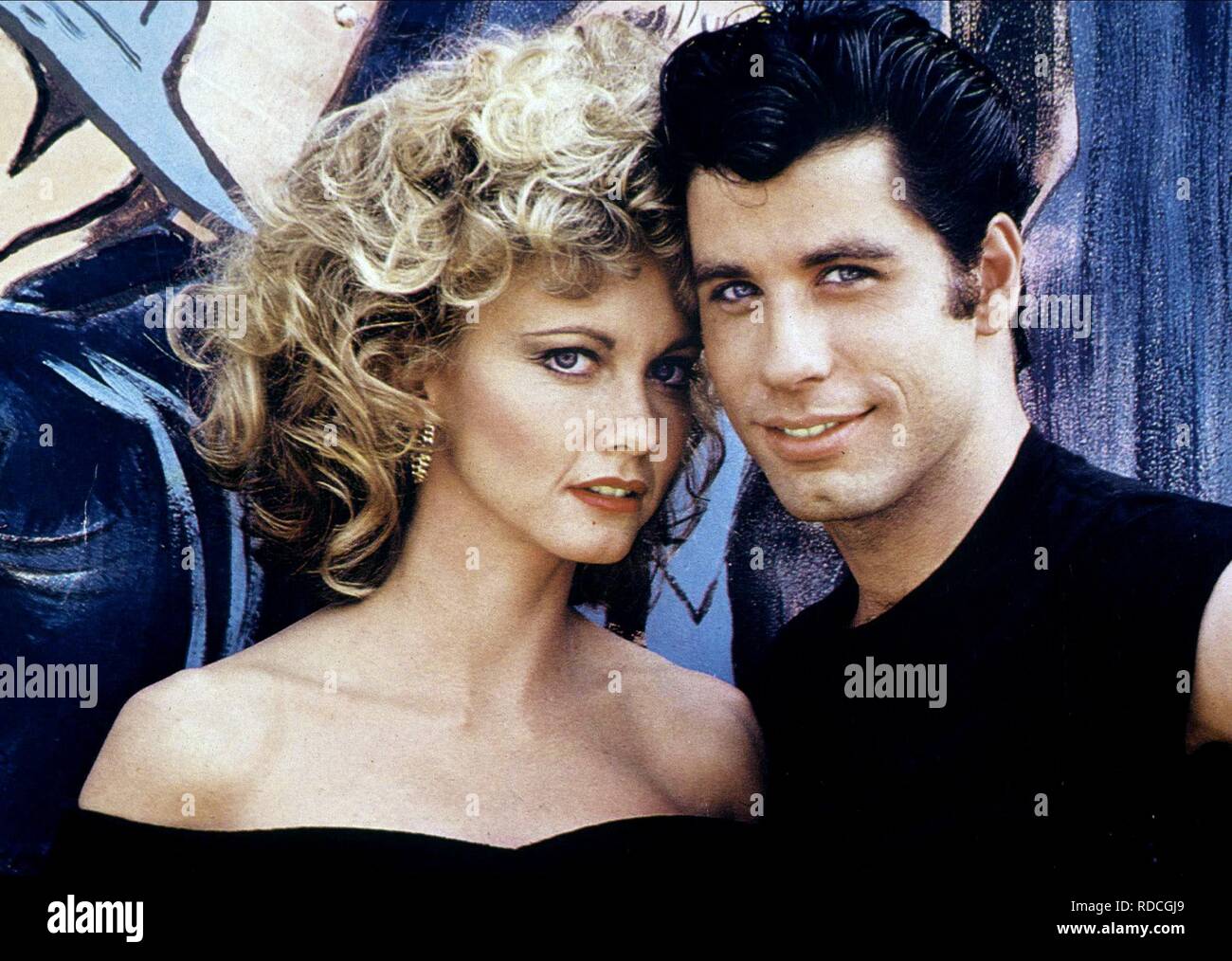 OLIVIA NEWTON-JOHN, John Travolta, grasso, 1978 Foto Stock