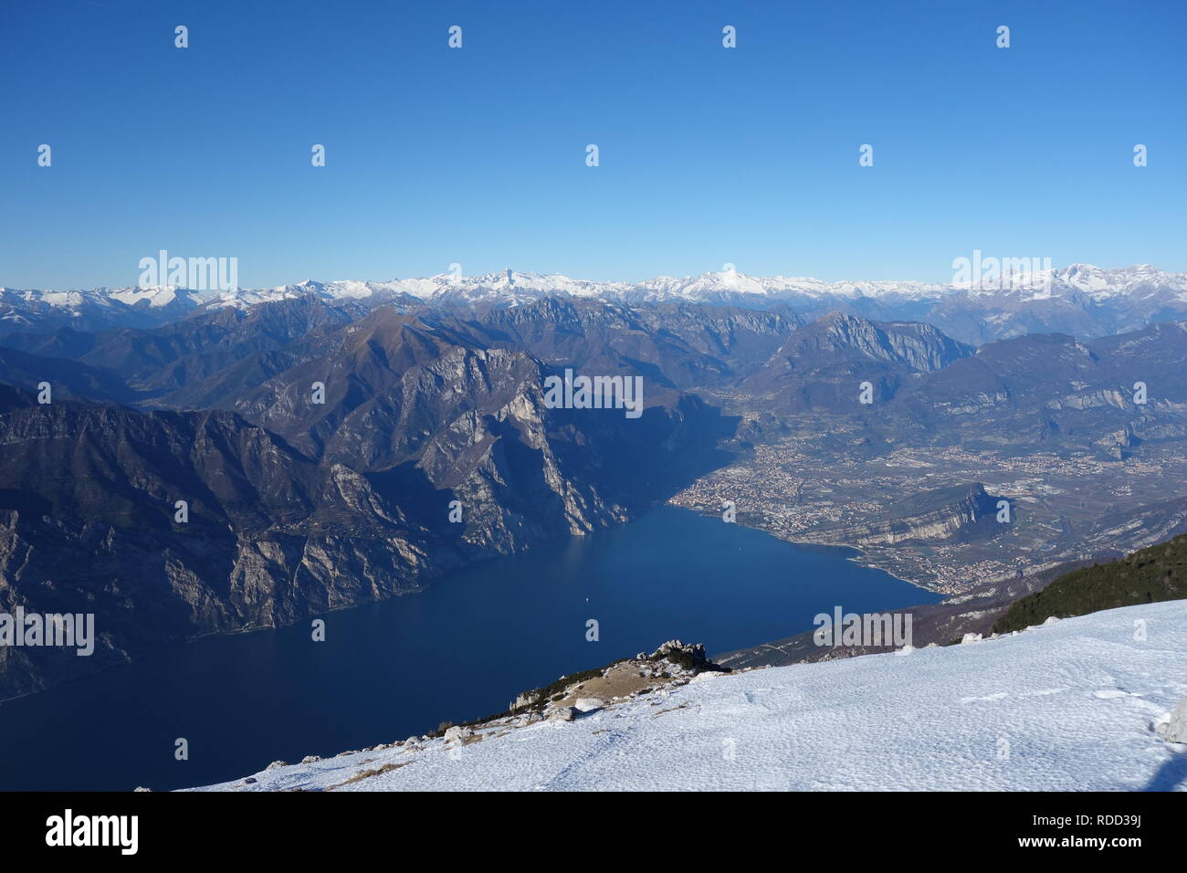 Il picco di Altissimo di Nago in nord Italia Prealpi Foto Stock