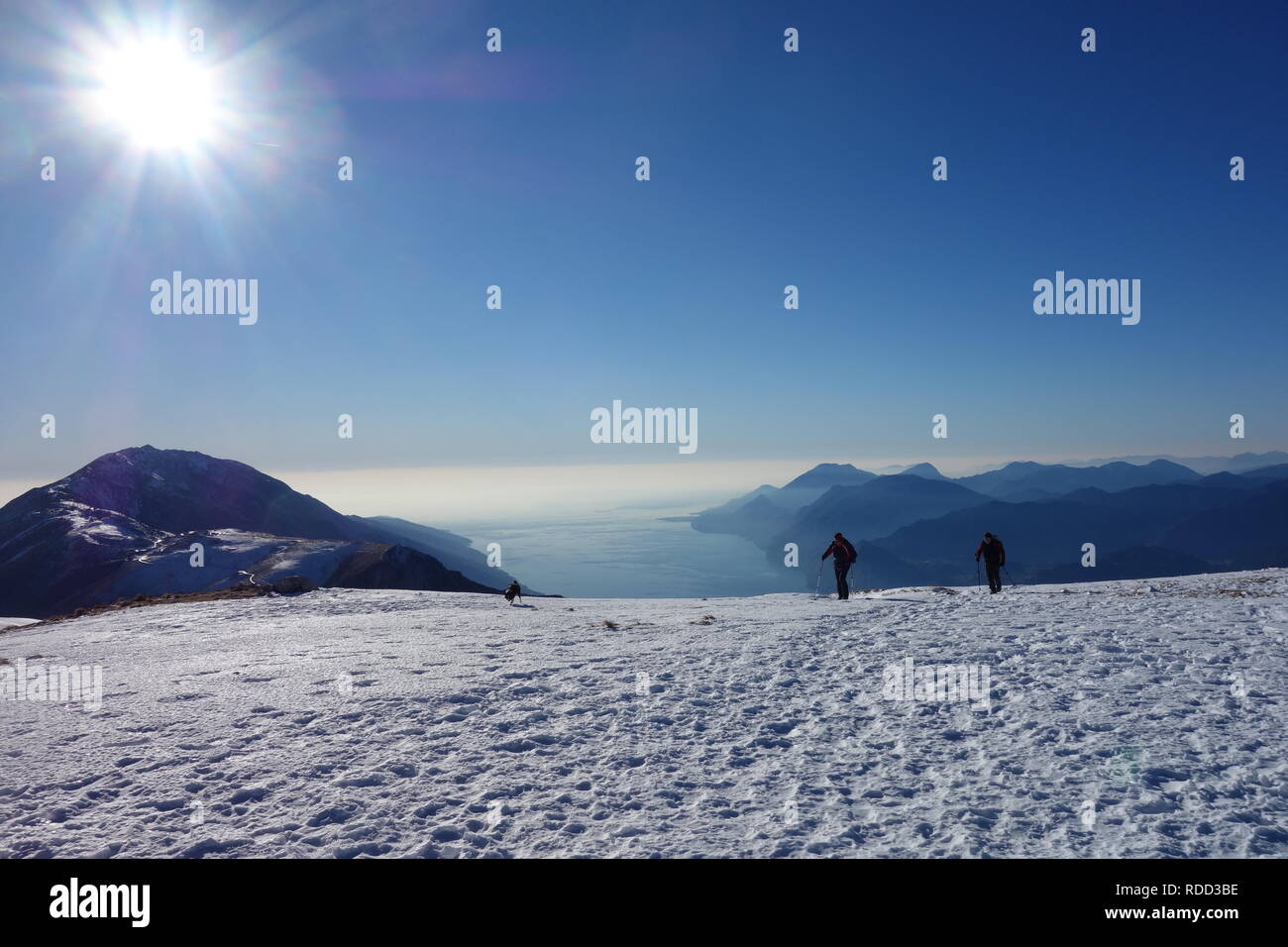 Il picco di Altissimo di Nago in nord Italia Prealpi Foto Stock