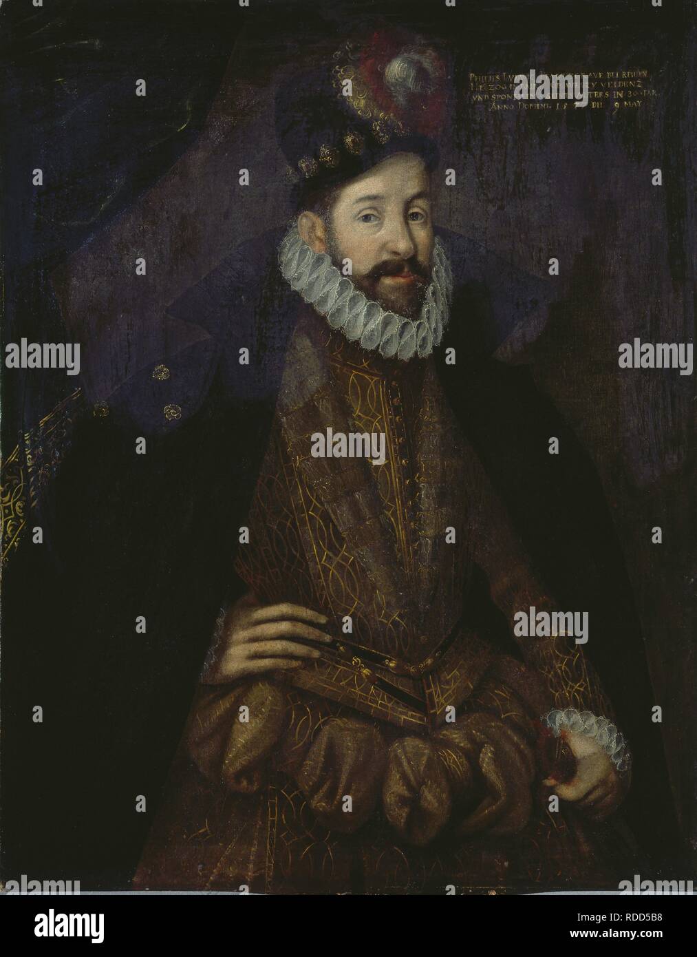 Ritratto di Philipp Ludwig (1547-1614), duca di Palatinate-Neuburg. Museo: Bayerische Staatsgemäldesammlungen. Autore: anonimo. Foto Stock