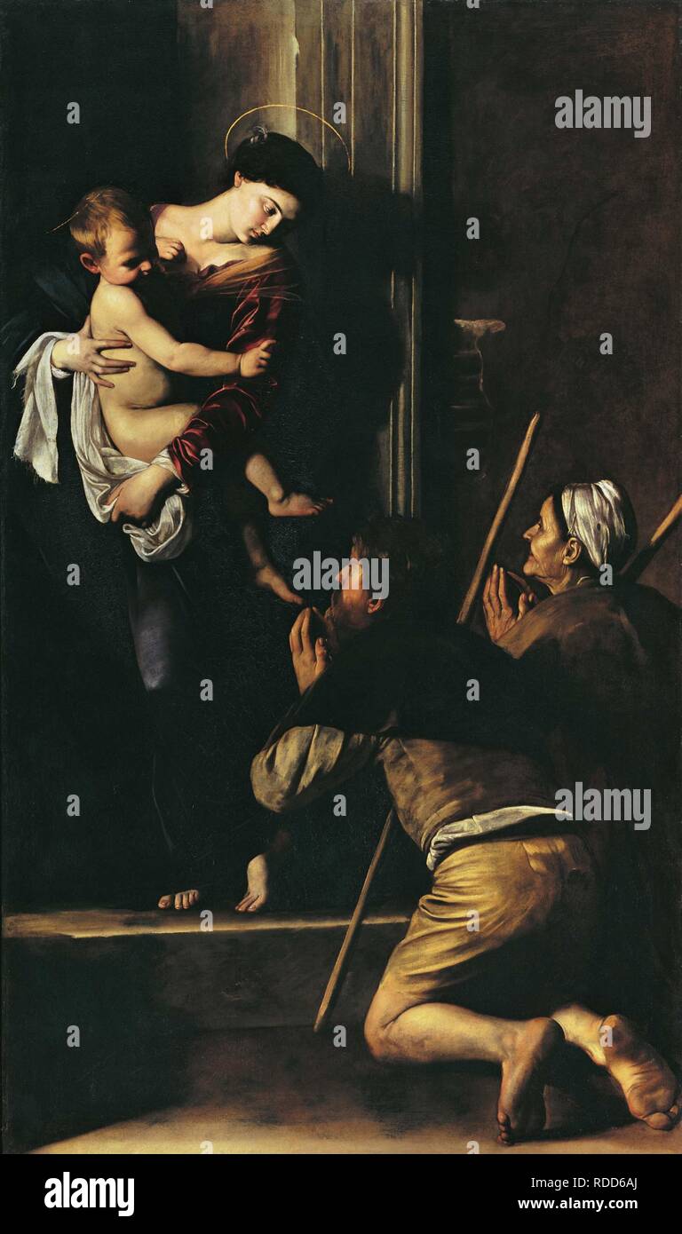 La Madonna Dei Pellegrini Di Caravaggio Basilica Di Sant'agostino In Campo Marzio Immagini e Fotos Stock - Alamy