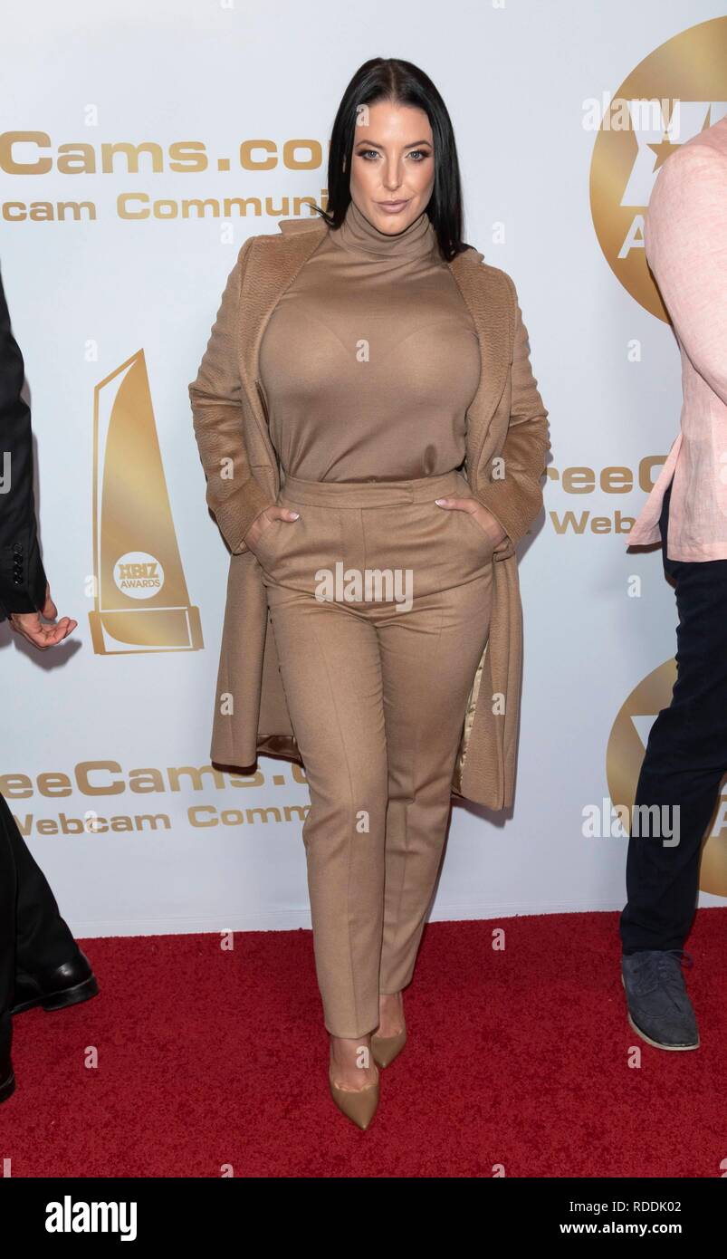 Film per adulti attrice Angela Bianco assiste il XBIZ Awards a Hotel Westin Bonaventure di Los Angeles, Stati Uniti d'America, il 17 gennaio 2019. | Utilizzo di tutto il mondo Foto Stock