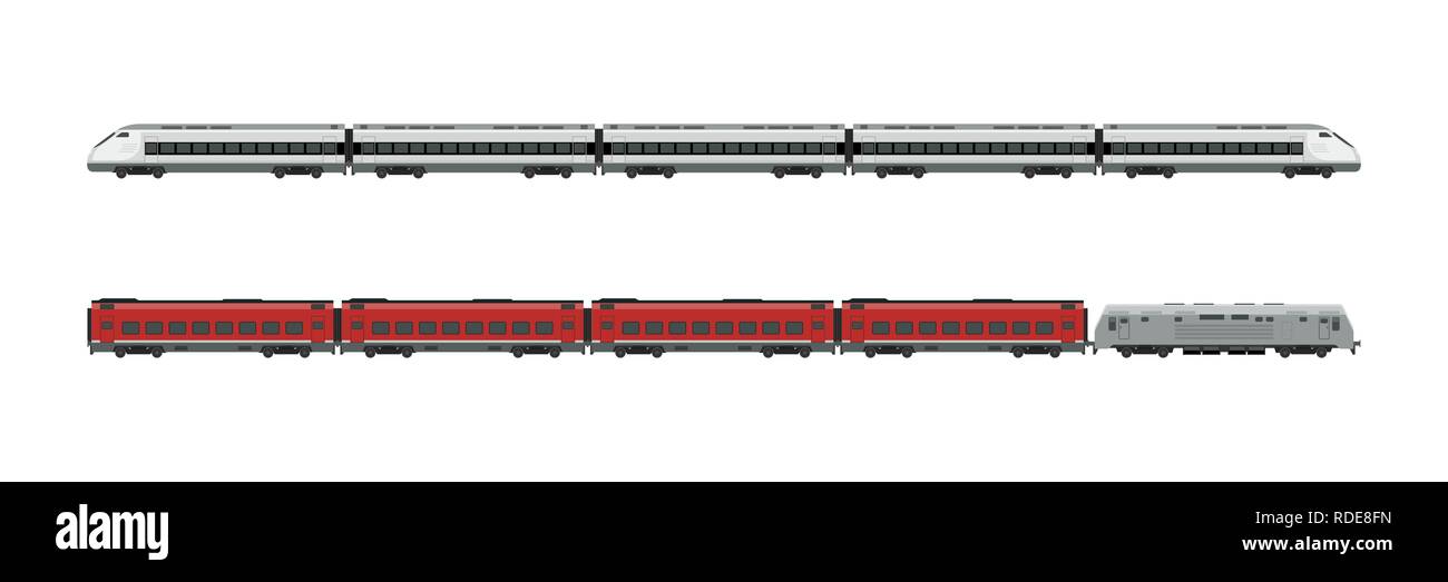 Treni Illustrazione Vettoriale