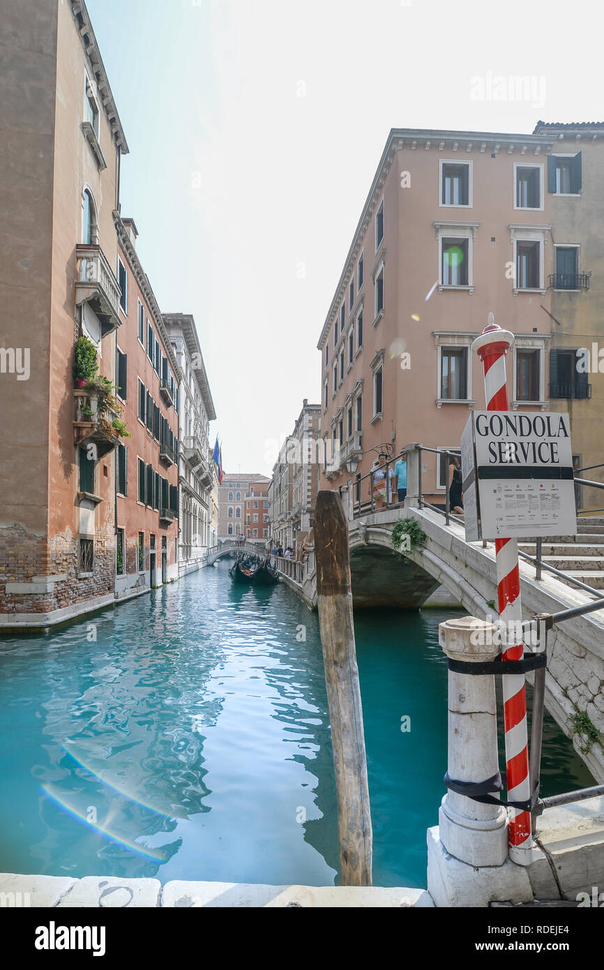 Servizio Gondole Foto Stock