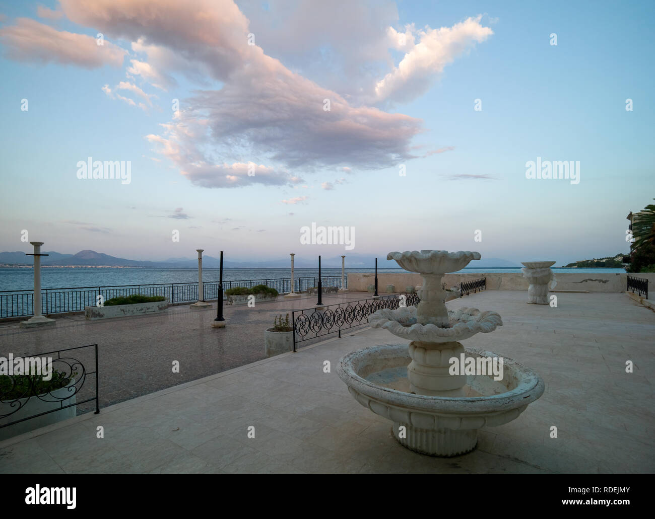 Mattina in Loutraki, Grecia Foto Stock