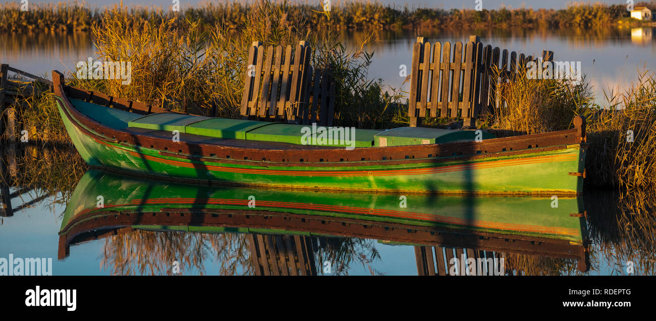 Lago di Albufera di Valencia. Spagna Foto Stock