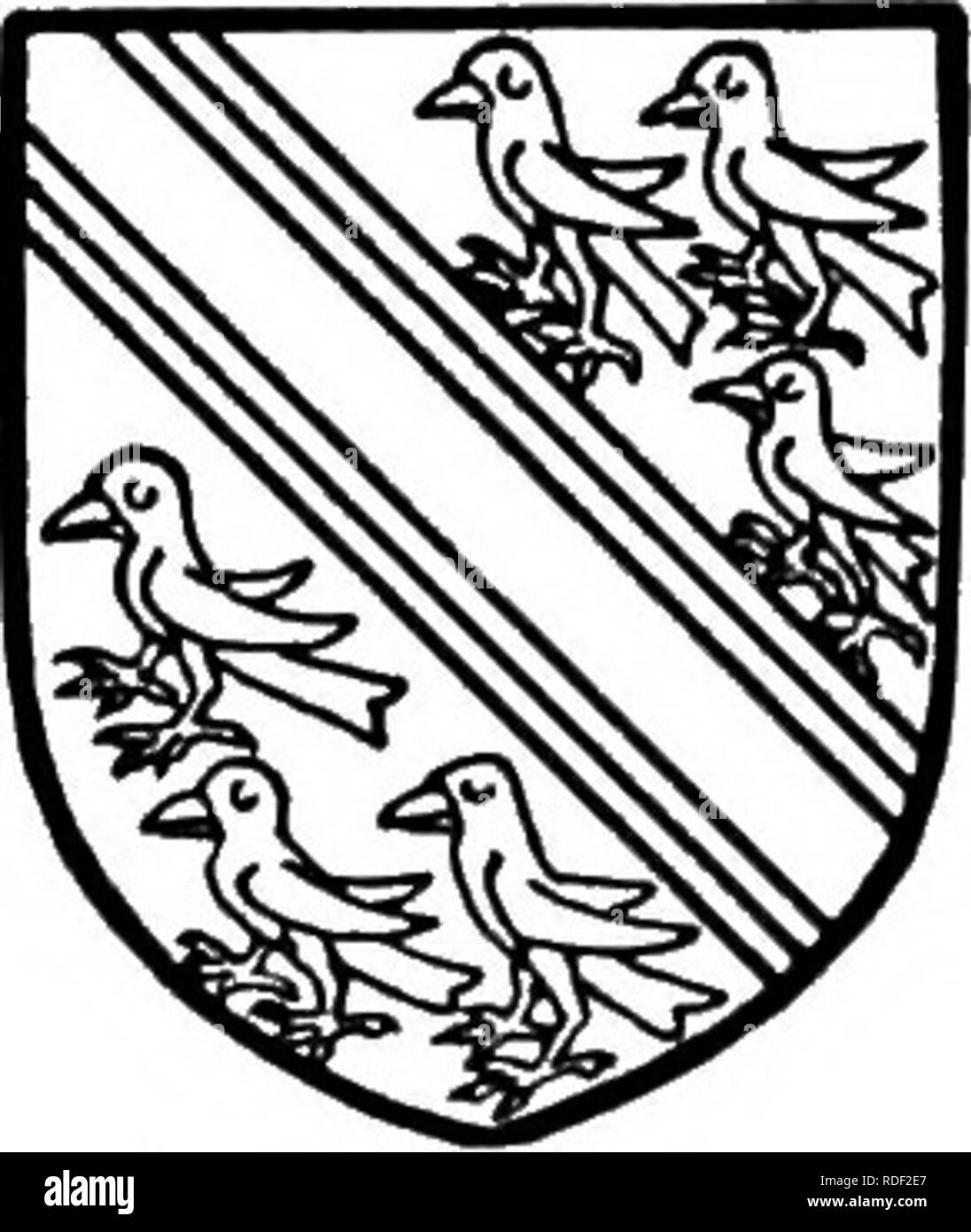 . La storia di Victoria della contea di Bedford. Storia naturale. ROTHERHAM, ytft tre hartl in esecuzione o. GosTwiCK. Argent una curva gules cotised tabella tra sei Cornish choughs. fattoria" degli eunuchi seppellire sulle ex, che, morendo nel 1619, successe il figlio Giovanni Chishull, ed egli ha trasferito la Manor di Nicholas Franklin nel 1638.'' Il Franklins sembrano hanno mantenuto questo manor per qualche tempo ; John Franklin era in possesso- sion in 1759", ma tra quella data e il 1797 era diventata di proprietà del Conte Spencer, a cui Dunton Goyes (q.v.) a questo tempo apparteneva, e i manieri hanno Foto Stock