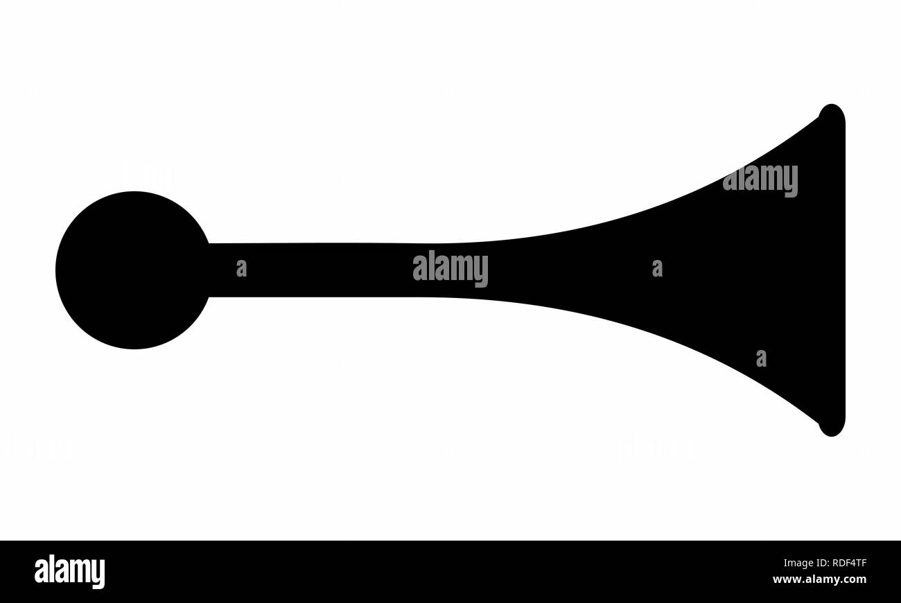 La sagoma scura di honk su sfondo bianco Illustrazione Vettoriale