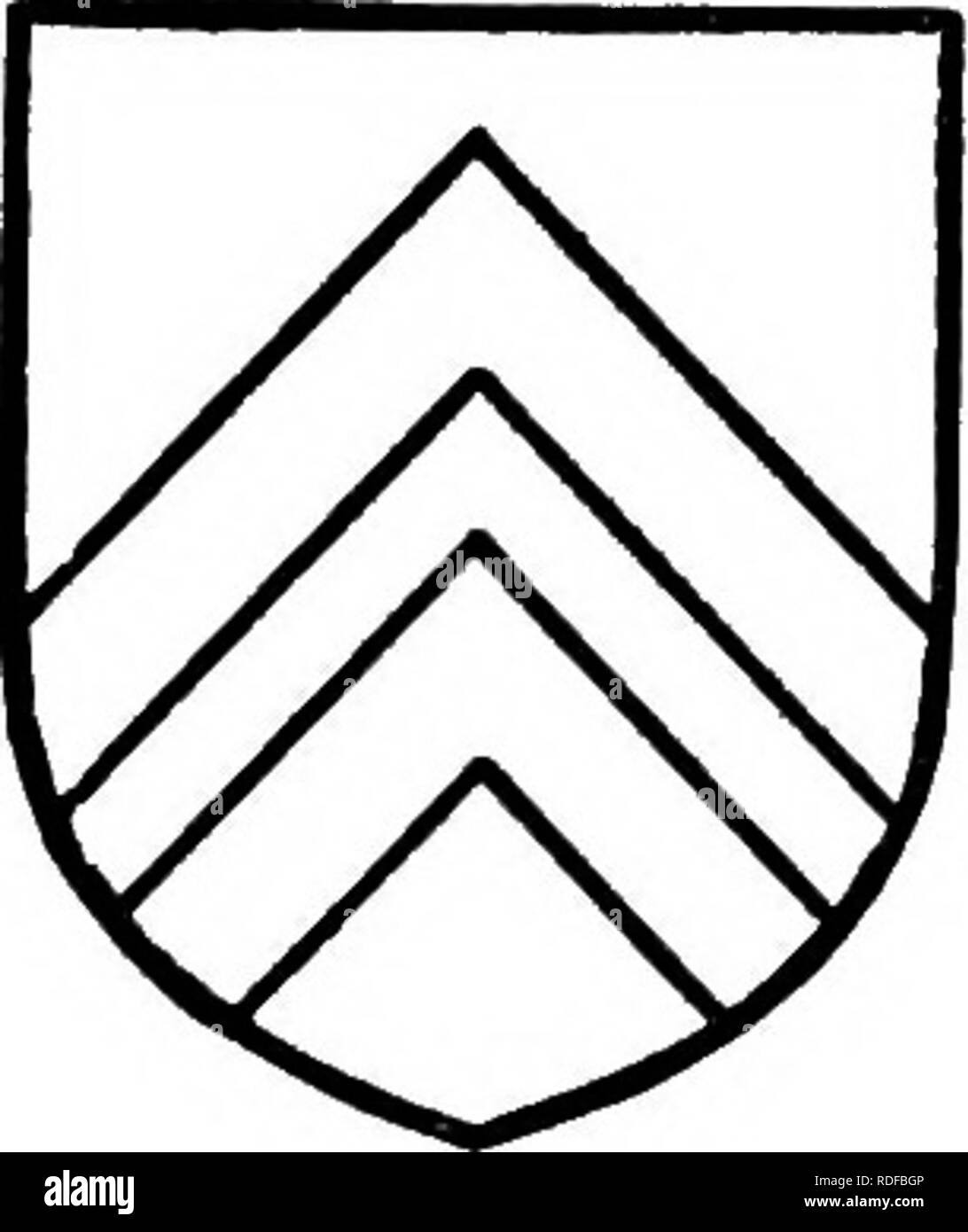 . La storia di Victoria della contea di Bedford. Storia naturale. Leyham. Un Gules svfan argent, i quali bracci sono state successivamente a carico del Dales. Fettiplace. Due Gules ckeverons argent. manor sulla loro figlio Guglielmo, e alla sua morte nel 1563-poco prima che di suo padre-il maniero passò al figlio Edmund Fettiplace." Nel 1613, il maniero passò a Giovanni figlio di Edmund,*' che nel 1658 alienato a George Edwards,*' il cui figlio Jasper Edwards trasferita nel 1692 a Sir Walter San Giovanni e Francesco San Giovanni.'* con il matrimonio di Maria figlia di quest'ultimo di Sir Samuel Browne", il maniero n Foto Stock